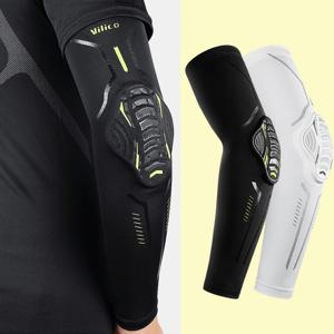 1 PCS 탄성 농구 팔꿈치 및 팔 보호대 피트니스 달리기 및 사이클링 스포츠 충격 흡수 벌집 팔꿈치 보호대