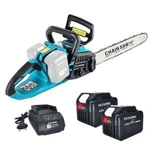 PATUOPRO 42V 브러시리스 전기 톱 16 인치 무선 전기 톱 휴대용 전동 공구 Makita 18V 배터리 용 목공 커터