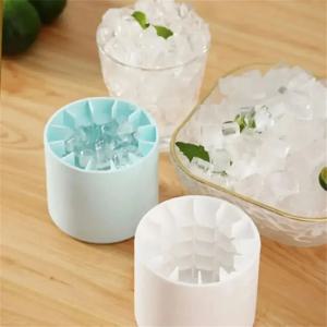 여름 홈 메이드 DIY 냉장고 냉동 제빙기 크리 에이 티브 아이스 큐브 금형 Barware 도구, 실리콘 아이스 큐브 금형 라운드 아이스 버킷