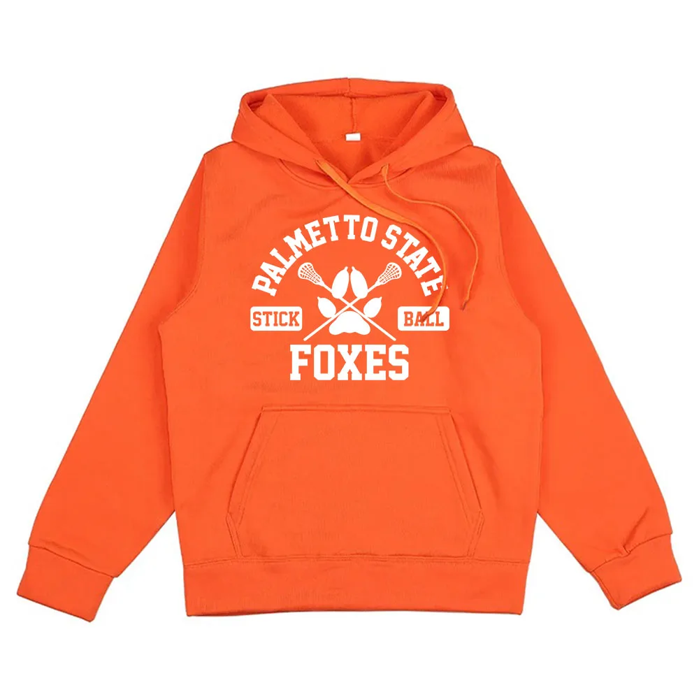 게임 그래픽 후드 Palmetto State Foxes 인쇄 스웨터 겨울 Sudaderas Con Capucha 긴 소매 겨울 남여 풀오버