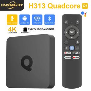 Q1 안드로이드 10 스마트 홈 시어터 TV 박스 Allwinner H313 Google Assistant Netflix 스트리밍 Bluetooth 5.0 미디어 플레이어 Wifi 2.4&5G