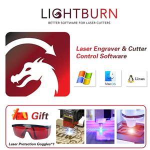 Tyvok LightBurn 코어 라이센스 키/GCODE 제어 소프트웨어(모든 브랜드 레이저 조각기 컨트롤러 호환 가능) Mac Wind 지원