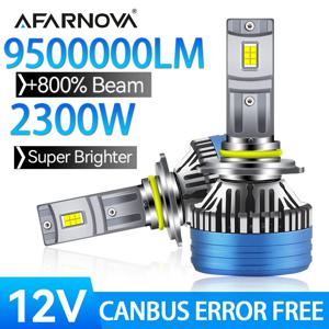 2300W H7 H4 H11 LED 헤드라이트 고전력 Canbus H1 H8 9005 HB3 9006 HB4 9012 HIR2 H13 880 H16 터보 램프 6000K 자동차 조명 12V