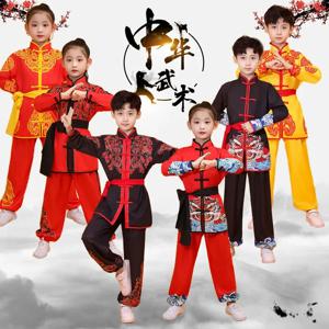 남자 여자 중국어 쿵푸 유니폼 수행 소년 세트 태극권 어린이 Wushu 세트 어린이 무술 의상 소녀 정장 아기 옷