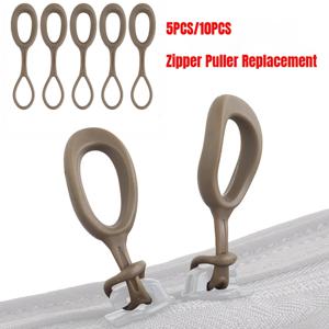 5PCS/10PCS 지퍼 풀러 교체 TPE 코드 확장 지퍼 탭 DIY 가방 액세서리 사냥 조끼 배낭 액세서리