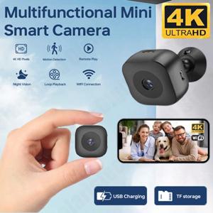 4K 미니 카메라 WiFi IP/AP 원격 모니터링 휴대용 모바일 감지 캠코더 스마트 홈 감시 보안 카메라 2025 NEW