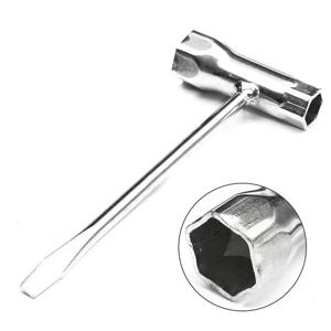 가솔린 전기톱 및 브러시 커터용 점화 플러그 소켓 렌치 13mm 및 19mm 스테인레스 스틸 스패너