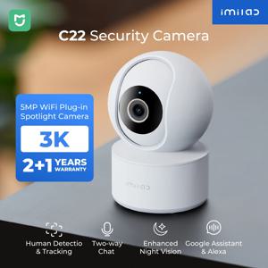 IMILAB WiFi 6 실내 베이비 모니터 카메라(AI 감지 야간 투시경 양방향 오디오 360 포함) °   어린이 안전을 위한 PTZ C21/C22