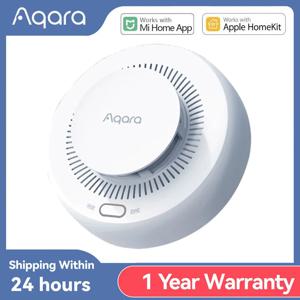 새로운 Aqara 연기 감지기 Zigbee 스마트 화재 경보 모니터 사운드 경고 홈 보안 APP 원격 제어 Xiaomi Mi home Homekit