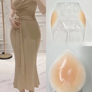 실리콘 엉덩이 스티커 거짓 엉덩이 너비 패드 비 마킹 엉덩이 시뮬레이션 양쪽의 우울증을 개선하는 자체 접착