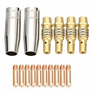 MB15 15AK MIG 용접 접촉 팁 0.6mm 0.8mm 0.9mm 1.0mm 1.2mm Rilon Riland Jasic 용접 용품 용 보호 노즐