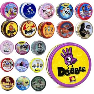 /*모든 스타일 Spot It Jr Dobble Juego 카드 게임 피카츄 친구 DC 디즈니 픽사 Sanrio Paw Patrol 파티 보드 만화 어린이 선물