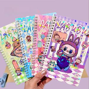 1/3/5/10pcs 무작위 스타일 크리 에이 티브 코일 노트 귀여운 만화 노트 수평 행 학생 편지지 선물