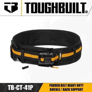 TOUGHBUILT TB-CT-41P 패딩 벨트 헤비 듀티 버클/등 지원 더 넓고 두꺼운 작업 벨트 전동 공구 액세서리