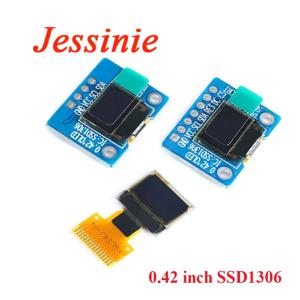 백색 OLED 디스플레이 LCD 모듈, 72x40 직렬 화면, I2C IIC/SPI 인터페이스, SSD1306, 72x40, 0.42 인치, 0.42 인치