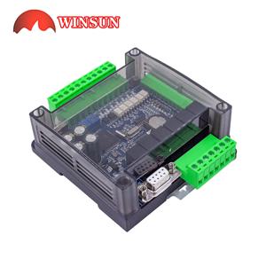 FX3U-14MR -14MT RTU PLC 보드 8 In 6 Out Anolog 6AD 2DA Modbus RS485 RTC 케이스 릴레이 트랜지스터 6CH 3K 카운트 보드