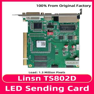 Linsn TS802D 풀 컬러 비디오 벽 HUB75 LED 패널 빛나는 기호 보내는 카드 LED 디스플레이 화면 픽셀 디스플레이 마더 보드 DVI