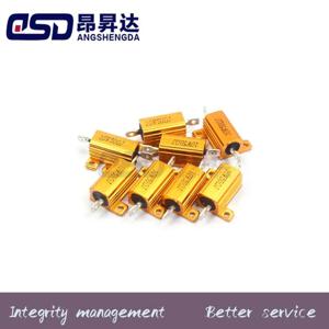 1PC 10W RX24 알루미늄 전원 금속 쉘 케이스 권선 저항기 0.1 ~ 30K 0.5 1 2 3 5 6 8 10 20 100 150 200 300 500 1K 10K ohm