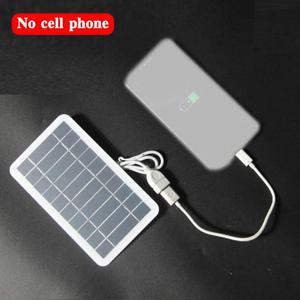 USB 안전 충전과 휴대용 태양 전지 패널 5V 2W 태양 광 플레이트 보조베터리 전화 야외 캠핑 홈에 대 한 배터리 충전기를 안정화