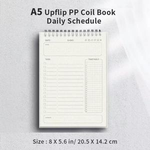 1pc 플래너 의제 나선형 A5 노트 일정 일일 계획 목록 메모장 160 페이지 두꺼운 사무실 학교 용품 편지지