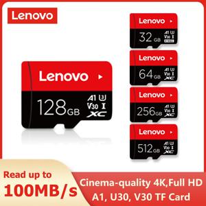 레노버 메모리 카드 512GB 256GB 128GB 64GB 32GB U3 V30 4K 풀 HD 마이크로 TF 미니 SD 카드 TF 메모리 플래시 카드 (전화/컴퓨터 용)