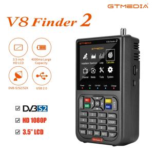 GTMEDIA V8 Finder2 위성 파인더 디지털 FTA DVB-S/ S2/ S2X 신호 감지기 수신기 Sat TV 접시 조정을위한 LCD 화면