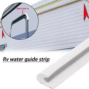 캐러밴 Motorhome Camper Van Gutter 레인 가드 드립 스톱 워터 가이드 RV 액세서리 용 5M 드립 스톱 씰링 스트립 가이드 스트립