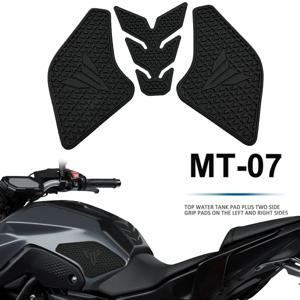 Yamaha MT 07 MT07 MT-07 2021-측면 연료 탱크 패드 탱크 패드 보호대 스티커 데칼 가스 니 그립 트랙션 패드 Tankpad