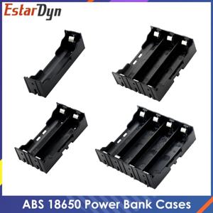 ABS 18650 보조베터리 케이스 1X 2X 3X 4X 18650 배터리 홀더 보관함 케이스 1 2 3 4 하드 핀이 있는 슬롯 배터리 컨테이너