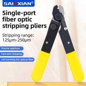 SAIVXIAN FO103-S 단일 구멍 광섬유 케이블 스트리퍼 클램프 섬유 스트리핑 펜치 와이어 스트리퍼 광섬유 밀러 펜치