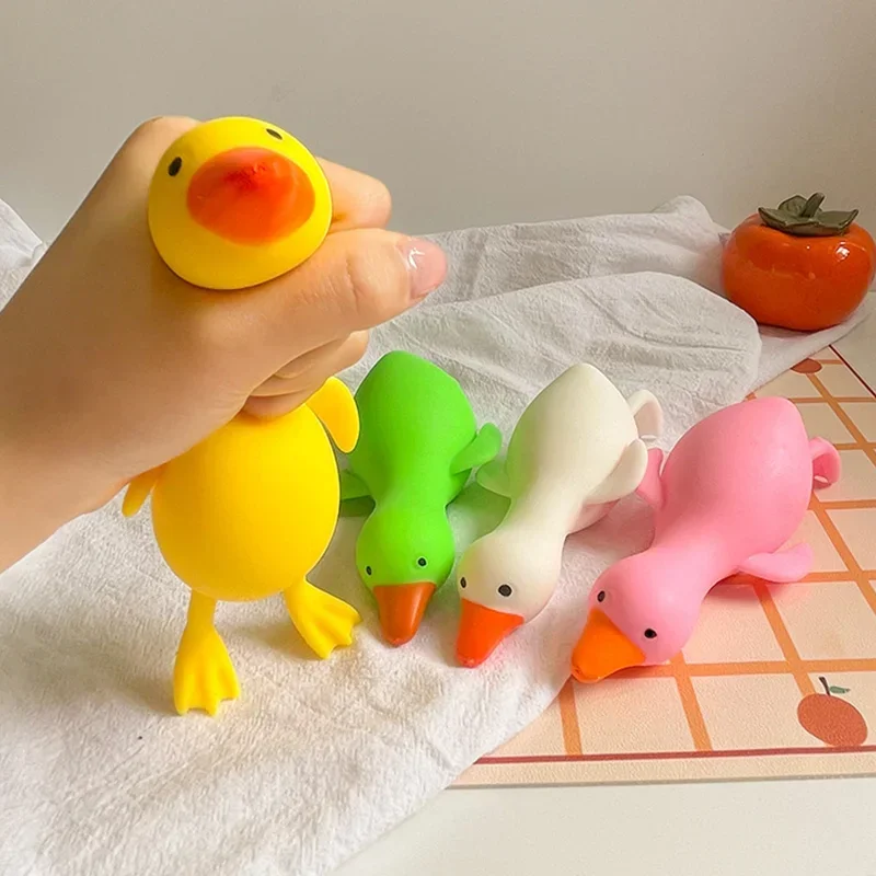 Antistress Duck Squeeze Toys Goose 귀여운 카와이 동물 어린이를위한 환기 장난감 성인 감압 스트레치 장난감 어린이를위한 최고의 선물
