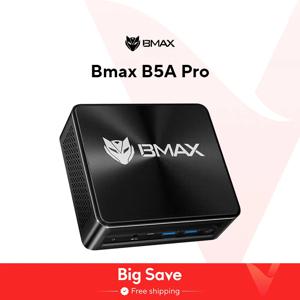 BMAX B5A 프로 AMD Ryzen7 5825U 5700U 프로세서, AMD Radeon 그래픽 16GB, 지지대 Max 64GB, DDR4 512GB NVMe SSD, Windows 11