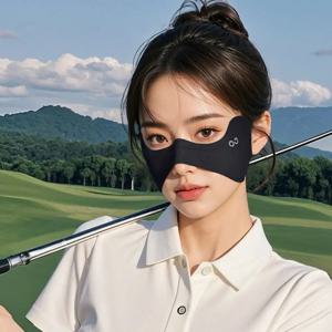 통기성 탄성 얼음 실크 마스크 자외선 차단 선 스크린 베일 골프 페이스 마스크 솔리드 컬러 얇은 선 스크린 아이 패치 낚시