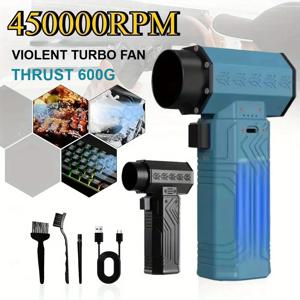 450000RPM 공기 송풍기 강력한 미니 터보 제트 팬 10000mAh 600g 추력 70 메터/초 바람 브러시리스 먼지 떨이 잎 제거 건조기 키보드