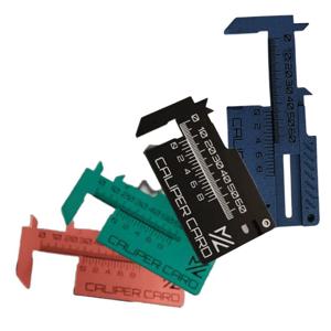 1 PCS 신제품 캘리퍼스 카드 버니어 캘리퍼스 카드 키 체인 3D 인쇄 측정 도구 미니 눈금자