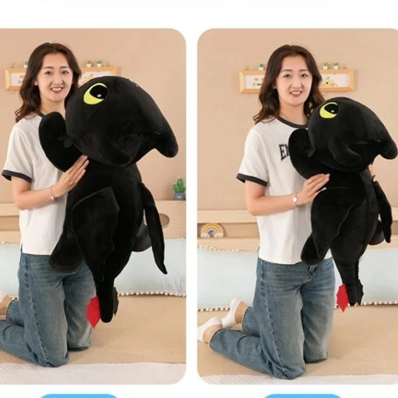 재고 있음 작은 비행 용 Kawaii 플러시 장난감 거짓말 자세 스타일 이빨없는 인형 베개 장난감 어린이 커플 생일 선물