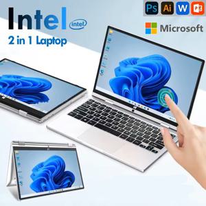 11.6인치 터치스크린 노트북 2 in 1 윈도우 11 프로 인텔 N4020 태블릿 PC 컴퓨터 8GB DDR4 128GB 256GB 512GB SSD 스터디 노트북
