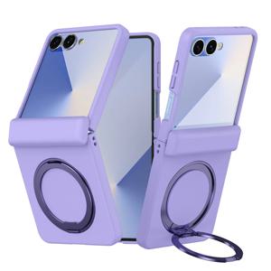삼성 갤럭시 Z 플립 7 6 5 4 3 Flip7 Flip6 Flip5 Flip4 5G용 힌지 보호 및 킥스탠드 기능이 있는 Magsafe 마그네틱 폰 케이스