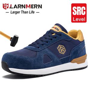 LARNMERN 남성 강철 발가락 신발 정전기 방지 안전 신발 여성 복합 통기성 슬립 작업 운동화 산업 보호