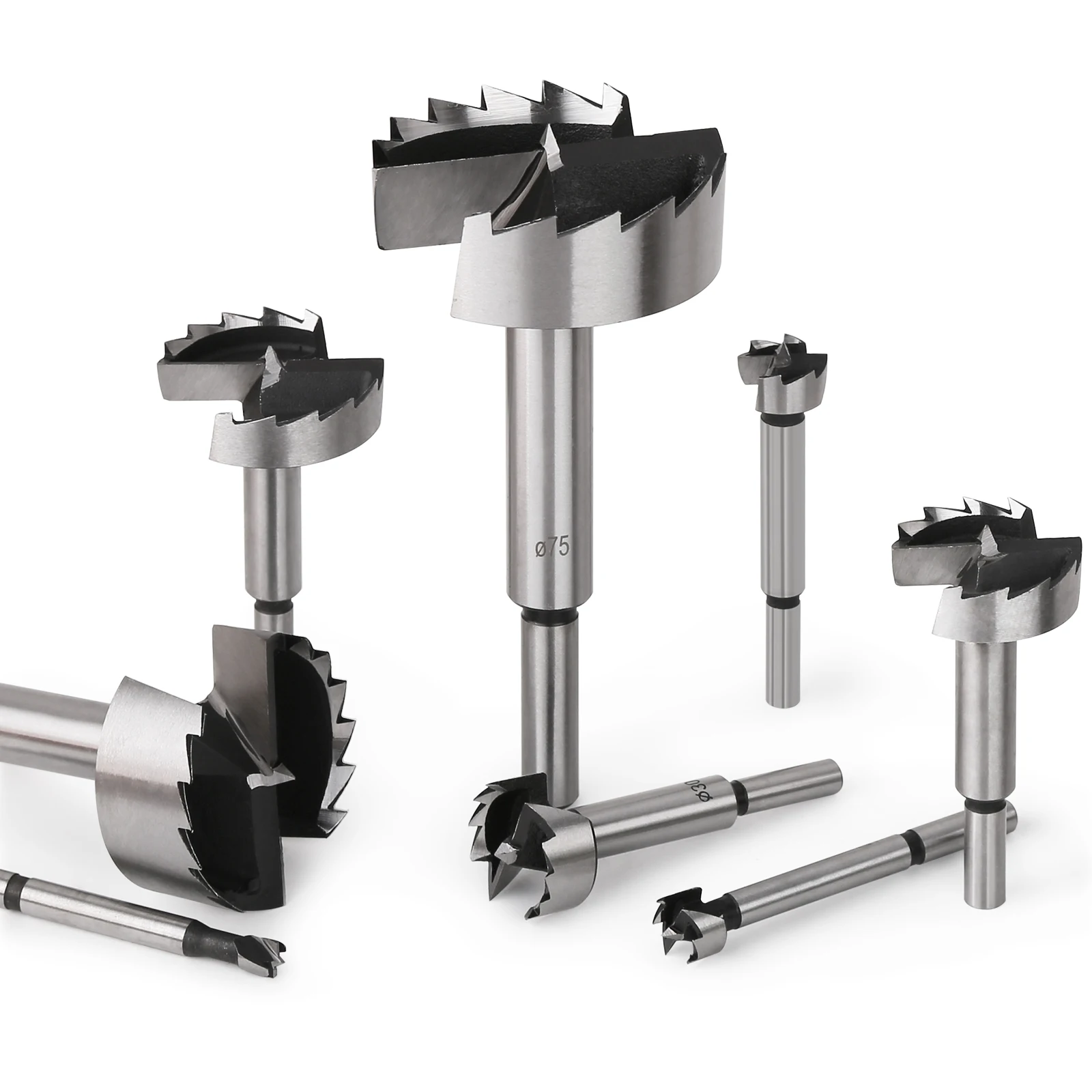 Versery 1Pc 6mm-100mm Forstner 목공 도구 구멍 톱 힌지 보링 드릴 비트 라운드 생크 고 탄소강 커터
