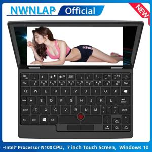 2025 휴대용 미니 노트북 노트북 마이크로 컴퓨터 7 인치 터치 스크린 인텔 N100 16GB + 512GB IPS Netbook Win 11 Pro PC 2.0MP CAM