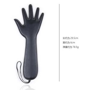 29.5CM PU 가죽 손 모양의 Flog Spank 패들 말 채찍, 말 훈련 승마 박쥐를 위해 복종하는 이길
