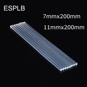 ESPLB-투명 접착제 스틱, 7mm x 200mm/11mm x 200mm, 공예, 손 수리 도구, 핫멜트 접착제 스틱, 글루 건, DIY 아트 합금