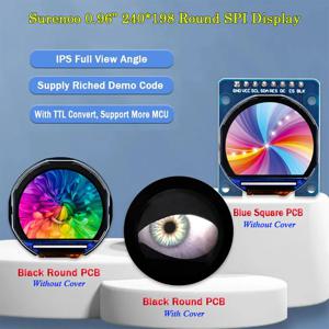 0.96 인치 240*198 ST7789 Arduino ESP32 라즈베리 파이 STM32 CH32 C51 용 원형 원형 IPS SPI LCD 모듈 패널 디스플레이 화면