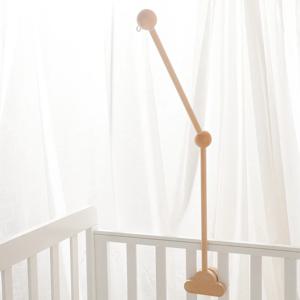 아기 나무 침대 벨 브래킷 모바일 교수형 딸랑이 장난감 옷걸이 구름 모양 아기 어린이 침대 모바일 침대 벨 장난감 홀더 팔 브래킷 선물
