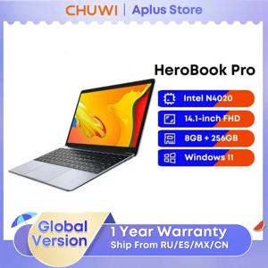 CHUWI HeroBook Pro 노트북, 8GB RAM, 256GB SSD, 인텔 셀러론 N4020, 듀얼 코어, 14.1 인치 IPS 스크린, 윈도우 11 노트북 노트북