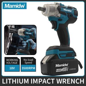 Mamidw 브러시리스 스크루 드라이버 기계 Makita 18V 배터리 핀 용 무선 전기 스크루 드라이버 충전식 드릴 드라이버