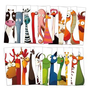 30PCS 동물 재미 있은 책갈피 독서 책 페이지 마킹 학생 크리 에이 티브 선물 장식 페이지 마킹 카드