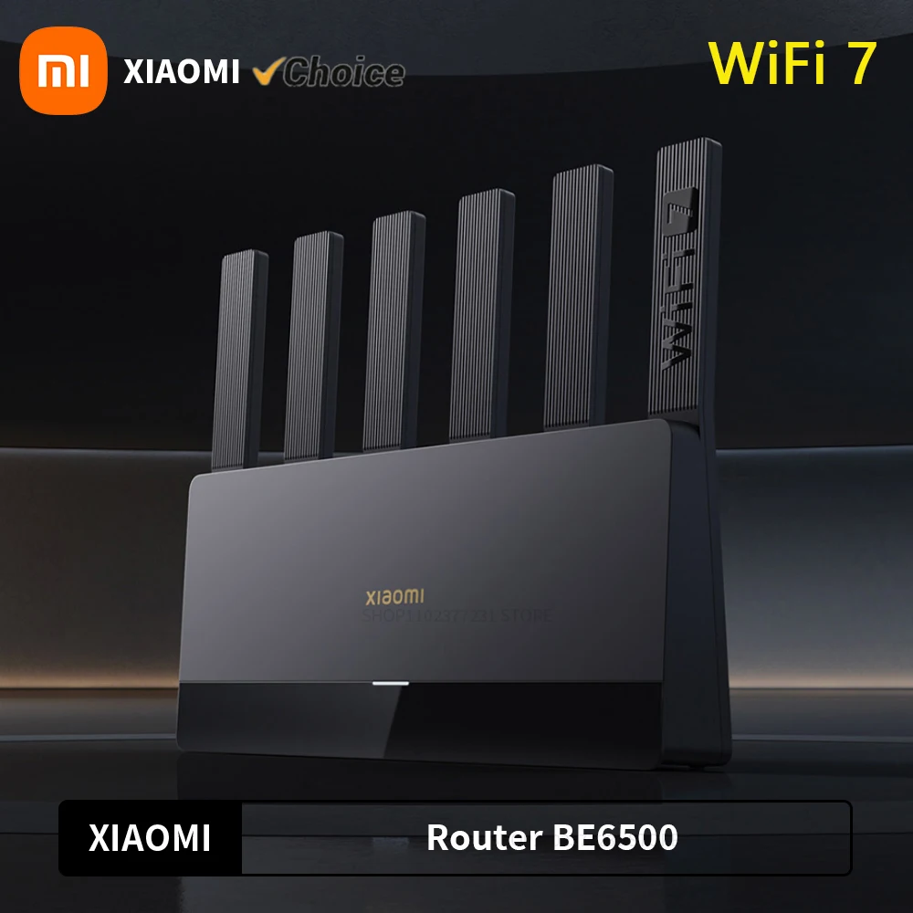 Xiaomi 라우터 BE6500 쿼드 핵 Wifi7 6500Mbps 2.5G 이더넷 포트 듀얼 주파수 2.4/5GHz 6 독립 신호 증폭기 메쉬