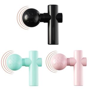 2025 새로운 USB 미니 마사지 총 근막 기계 근육 이완 진동 총 막대 마사지 피트니스 장비 목 잡아 근막 총